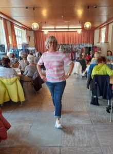 Model Christiane Kadel beim Modewalk