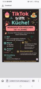 Flyer zum Tik-Tok-Kochkurs - Bild 1